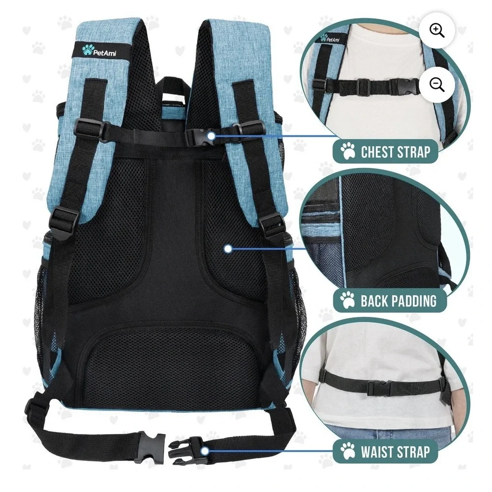 Dog Backpack Carrier, Airline Approved Cat Backpacks for Carrying Small 18 Lbs